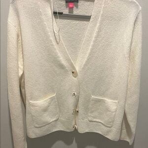 Vince Camuto Ivory Knit Cardigan